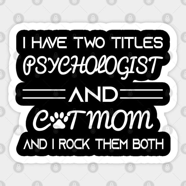 Psychologist Sticker by Elhisodesigns